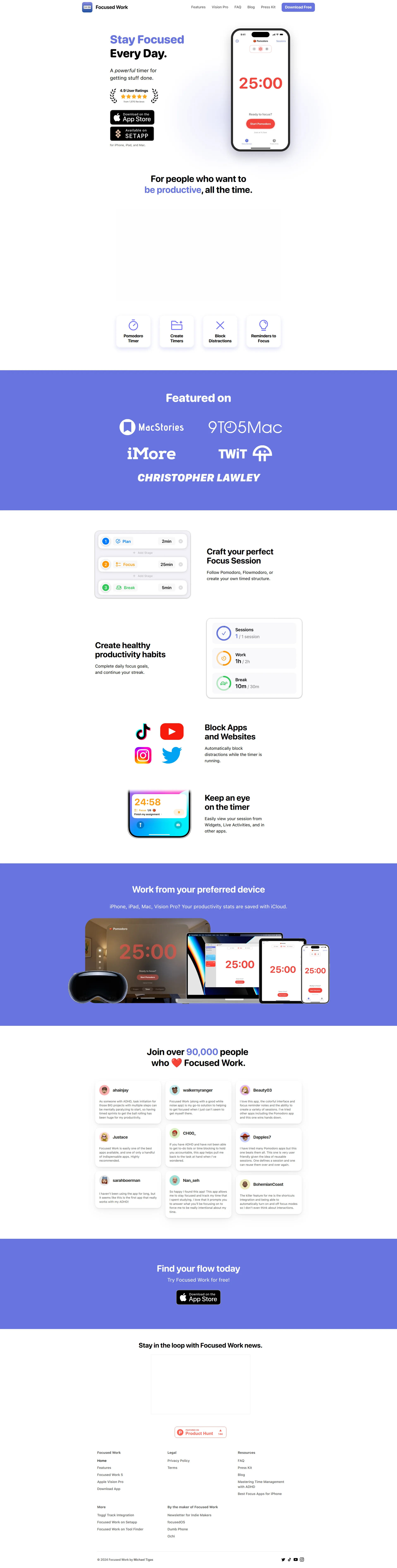 Focused Work - Focus Timer