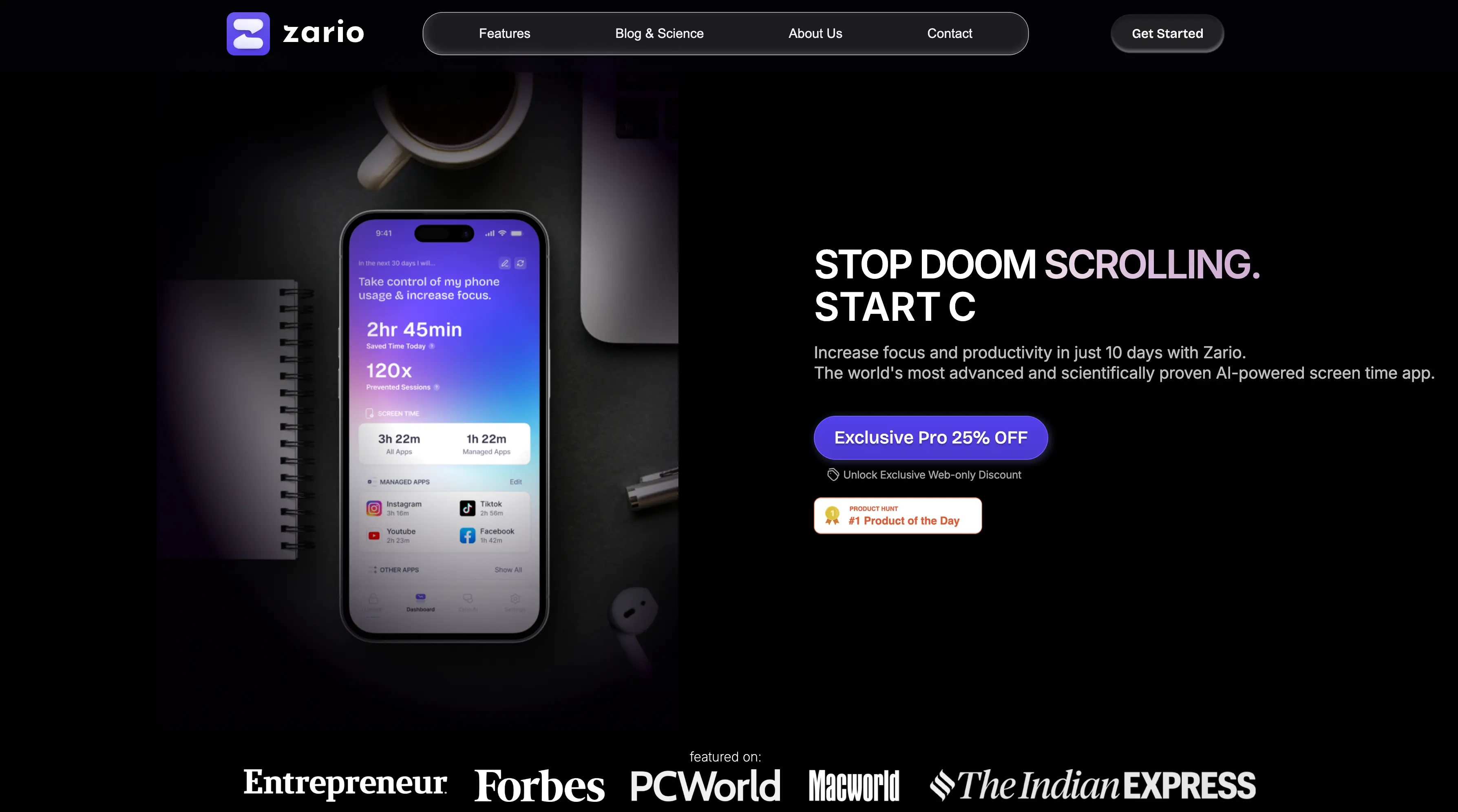 Zario Screen Time AI