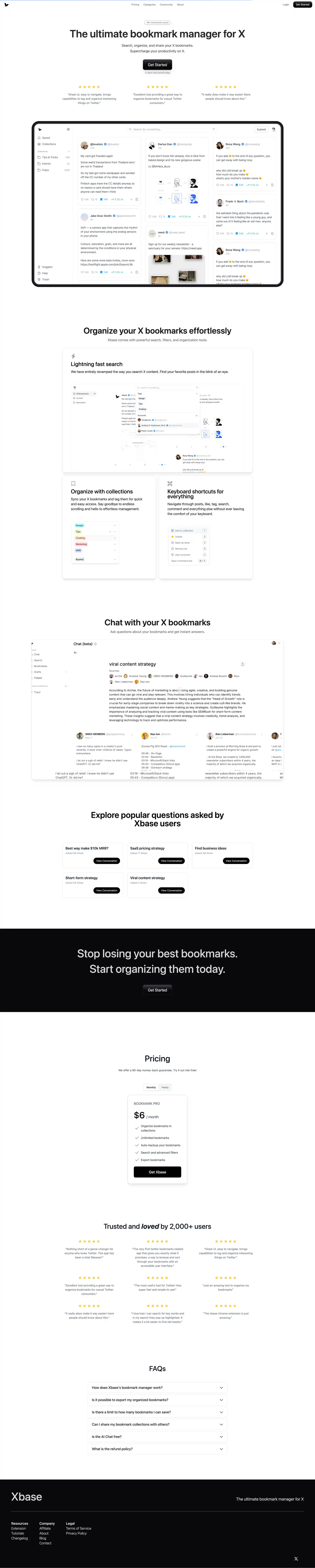 xbase - Bookmark Manager